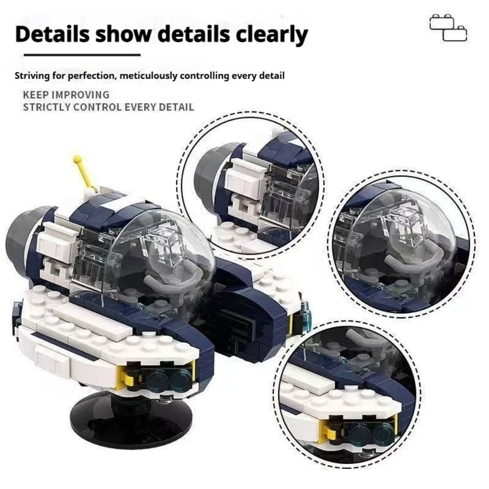 MOC Submarine Building Kit with Display Stand - 308pc Advanced Model for Adults 14+, DIY Deep Sea Explorer Desktop Decor