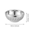 thumbnail image 2 of NUOLUX Stainless Steel Bowls Small Bowl Rice Bowl Cream Small Ice Kids
Bowls Cereal Double Walled Metal Ramen Noodle, 2 of 6