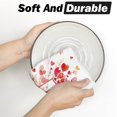 thumbnail image 4 of Red Love Heart Petals Valentine''s Day Kitchen Towels Dish Towels, 18x26 Inch Wedding Farmhouse Decoration Hand Towels Set of 2, 4 of 6
