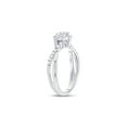 thumbnail image 3 of Diamond Princess 14kt White Gold Round Diamond Solitaire Bridal Wedding Engagement Ring 1/2 Cttw, 3 of 4