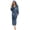 F05 Dark Blue, variant on Plush Robes for Women, Womens Hooded Fleece Robe, Fuzzy Fluffy Soft Warm Long Bathrobe