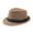 Khaki, variant on Eonox Fedora Hat Wide Brim Sun Protection Solid Color Panama Cap Boater Summer Beach Sunhat for Vacation