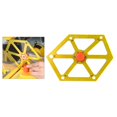thumbnail image 3 of Goniómetro, buscador de ángulos, transportador hexagonal, calibrador, herramientas dorado, 3 of 8