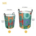thumbnail image 4 of KLL Ho Ho Ho Waterproof Foldable Laundry Hamper Bucket with Handles for Storage Bin,Kids Room,Home Organizer (Small ), 4 of 7