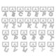 thumbnail image 2 of Pulsera modular italiana compatible con todas las pulseras italianas de 9 mm - Personajes de la A a la Z.、 NUEVO Mejor, 2 of 7