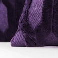 thumbnail image 6 of Home Soft Things 2-Pc Tatami Embroidery Plush Faux Fur pillow covers - Blackberry Wine - 14"x26", 6 of 8
