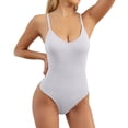 thumbnail image 2 of KOKOPARK Justaucorps pour Femmes Tenue Pyjamas pour Femmes Y2K Combinaisons pour Femmes Bretelles Spaghetti Pyjamas d'Automne Blanc, 2 of 7