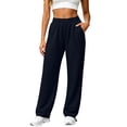 thumbnail image 2 of UKHCCC Women's Sweatpants with Pockets Elastic Waist Casual Drawstring Jogger Pants Cozy Lined Relaxed Fit Lounge Workout Streetwear S-3XL, 2 of 7