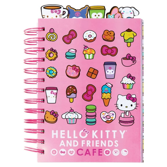 Hello Kitty and Friends Cafe Jumbo 5-Tab Journal, 145 Sheets