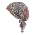 thumbnail image 1 of tredstone Bonnet Chimio Imprimé Foulard Femme Coton Turban Musulman Extensible Perte de Cheveux Baotou, 1 of 9