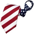 thumbnail image 1 of SURJDE Men's Boy's Zipper Tie Business Wedding Solid Checks Striped Designer Necktie, 1 of 7
