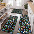 thumbnail image 2 of Colorful Cartoon Dinosaurs with ColorBlocks Pattern Kitchen Rugs Sets Of 3,Kitchen Runner Rugs Non Skid Washable,Decorative Kitchen Floor Mats for Kitchen,Sink,Laundry,17"x30"+ 17"x47" + 17"x59", 2 of 6