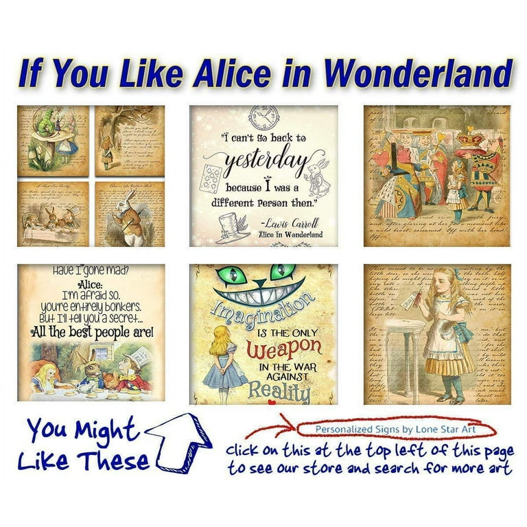 lewis-carroll-i-m-not-crazy-alice-in-wonderland-book-page-quote-art-print-11x14-unframed-typography-book-page-print-great-gift-for-book-lovers-walmart-com for Free Printable Alice In Wonderland Quotes Lewis Carroll - I'm Not Crazy - Alice In Wonderland - Book Page Quote Art Print - 11x14 Unframed Typography Book Page Print - Great Gift for Book Lovers - Walmart.com for Free Printable Alice In Wonderland Quotes