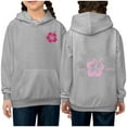 thumbnail image 2 of Bnwani Hoodies for Big Girls Crew Neck Long Sleeve Pockets Short Sweatshirt Letter Graphic Printed Tops Pullover, 2 of 4