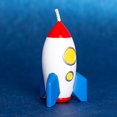 thumbnail image 5 of Spaceman Birthday Candle Outer Space Theme Rocket Candle for Birthday Party Childrens Day Baby Shower (Rocket), 5 of 6