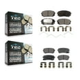 thumbnail image 1 of TEC Front Rear Ceramic Brake Pads Kit for Car 2015-2016 Hyundai Sonata GAS engine with Manual Parking KTC-100306, 1 of 10