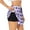 Black, variant on Purple argyle Print Women 2 in 1 Running Shorts,High Waisted Athletic Shorts,Gym Workout Shorts with Liner Pockets-Large