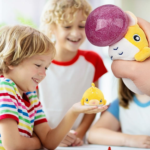 PPgejGEK Stocking Stuffers for Kids Cute Pet Decompression Vent Toy Pinch Music Keychain Decompression Artifact Small Pendant 100ml