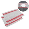 thumbnail image 4 of Coussin de Table, 2pcs Household Stripetype PVC Isolation Thermique Set de Table Set de Table Qualité Professionnelle, 4 of 14