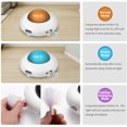thumbnail image 4 of Jouet interactif pour chat pour chats d'intérieur avec plume rotative, jouet électronique interactif pour chat UFO (mode intelligent, faible bruit, arrêt automatique, plume mobile aléatoire, chargemen esquí esquí Gafas de esquí, 4 of 5