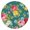 Pioneer Flower Floral-2, variant on Pioneer Flower Floral Print Pattern Round Fitted Tablecloth with Elastic Edge,Dining Table Cover Waterproof,Outdoor Round Tablecloth for Camping,Dining,Indoor and Outdoor
