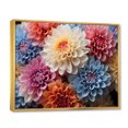 thumbnail image 2 of Designart Chrysanthemums framed wall art decor, Chrysanthemums framed wall Art, Chrysanthemums Vibrant composition I , Multi-Color Traditional Gold framed wall art, 20x12 inches Gold Frame, 2 of 5