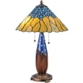 thumbnail image 2 of 24.5"H Cristal Azul Table Lamp, 2 of 2