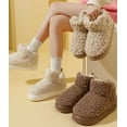 thumbnail image 6 of FDSKWKYBootie Slippers for Women Warm House Shoes Memory Foam Indoor Outdoor Fuzzy Boots with Rubber Sole, 6 of 6