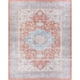 thumbnail image 3 of Hauteloom Bagamanoc Living Room, Bedroom Machine Washable Area Rug - Traditional - Dark Red, Navy, Denim - 7'6" x 9'6", 3 of 16