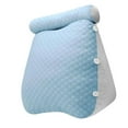 thumbnail image 3 of Almohada triangular en forma de cuña para cabecero, cojín de respaldo ajustable para sentarse azul, 3 of 9