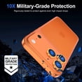 thumbnail image 5 of CASEFIV Camera Lens Protector for iPhone 17 Pro/iPhone 17 Pro Max, Tempered Glass Screen Protector Metal Individual Camera Cover Accessories Case Friendly,Orange, 5 of 7