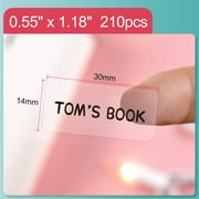 Niimbot Laminated Label Maker Tape, 0.55 x 1.18, Clear, 210 Count