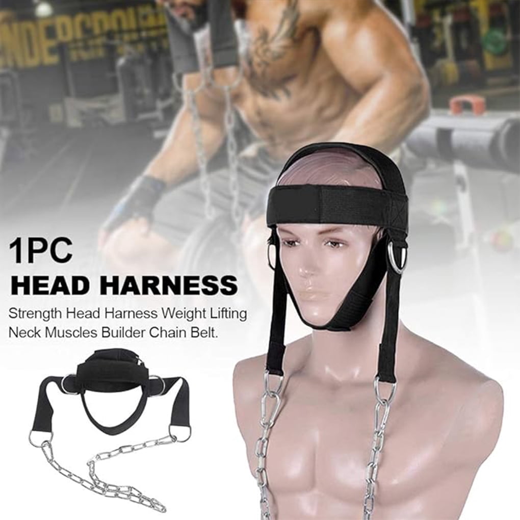 Constructeur De Cou Réglable Avec Chaîne – Harnais D'Entraînement Pour Renforcer La Nuque Et Le Cou – MMA, Boxe, Musculation