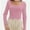 Pink, variant on Long Sleeve Shirts for Women Scoop Neck Baselayer Casual Tops for Lady