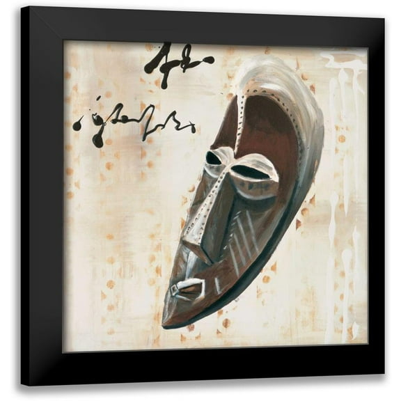 Elki,O 12x12 Black Modern Framed Museum Art Print Titled - African Mask