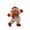 A, variant on Christmas Fabric Doll Decorations - Small Figurine Pendants of Dancing Elderly, Snowmen, Deer & Bears, Festive Xmas Hanging Ornaments for Tree, Home, Gift Bags, Holiday Party Favors, 5.51*7.48in, D