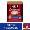 Hills Bros. Fat-Free Instant Cappuccino Mix, French Vanilla 16 Ounce (Pack of 1)