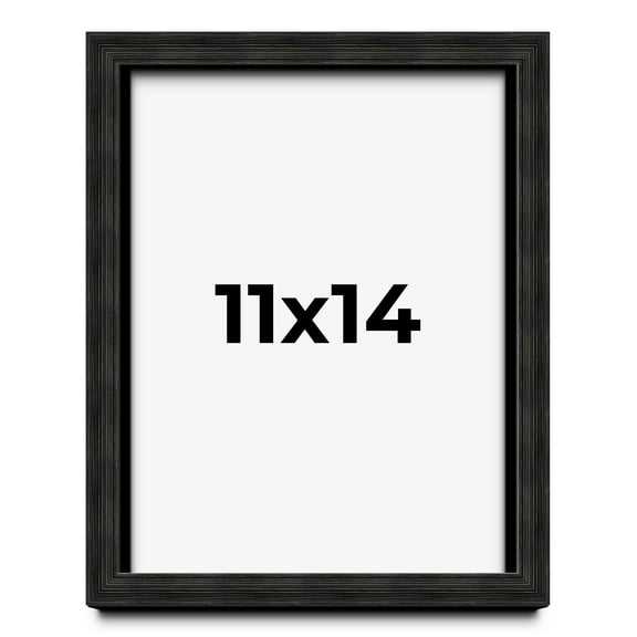 11x14 Shadow Box Black Rustic Barnwood Display Frame | 1.125 Inch Deep | 0.875 Inch Moulding Width