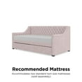 Little Seeds Monarch Hill Ambrosia Twin Daybed and Trundle, Pink Velvet