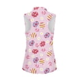 thumbnail image 3 of Uorisanigo Easter Eggs Women's Dry-Fit Golf Shirts with Zipper Size 2XL Floral Casual Sleeveless Hiking Running Workout Tops for Women Outing Wear, 3 of 7