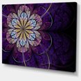 thumbnail image 2 of Blue and Pink Large Fractal Flower - Floral Canvas Art Print, 2 of 3