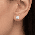 thumbnail image 7 of Pompeii 1 Carat (ctw) Diamond Studs in 14k Yellow Gold Lab Grown (HI,VS), 7 of 7