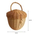 thumbnail image 3 of Bolsa de Ratán Likrtyny Cesta de setas de ratán hecha a mano organizador tejido accesorios de fotografía Para Estrenar, 3 of 4