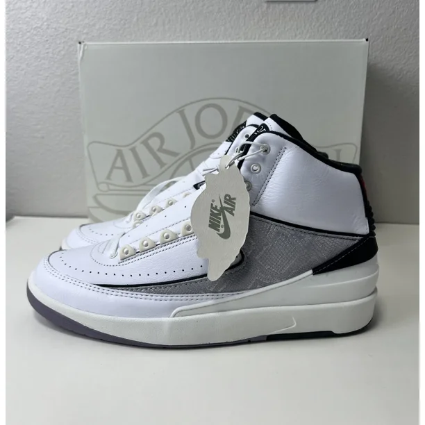 Ni - ke Air Jordan 2 Python Mens Sz 10 White Black Fire Sail Red Ni - ke Retro Style NIB II