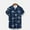 Navy, variant on CaiJunJia George Hawaiian Shirt for Men Sleeves Printed Casual Button Down Summer Beach Dress Shirts