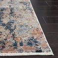 thumbnail image 3 of SAFAVIEH Signature Faris Abstract Area Rug, Blue/Rust, 6' x 9', 3 of 8