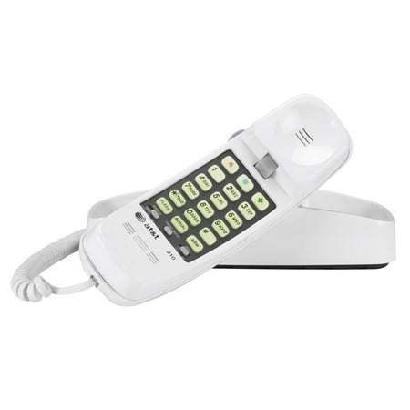 Georgia Power Columbus Ga Phone Number AT&T 210 Basic Trimline Corded Phone, No AC Power Required, Wall-Mountable, White, 13 number speed dial memory By ATT ()