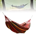 thumbnail image 4 of Backyard Hammock, Portable Outdoor Hammock Stable Up To 440.9lbs Anti Rollover Polyester Cotton  for Patio Backyard Colorful, 4 of 7