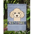thumbnail image 3 of Carolines Treasures BB1444GF Buff Poodle Welcome Flag Garden Size, 3 of 3