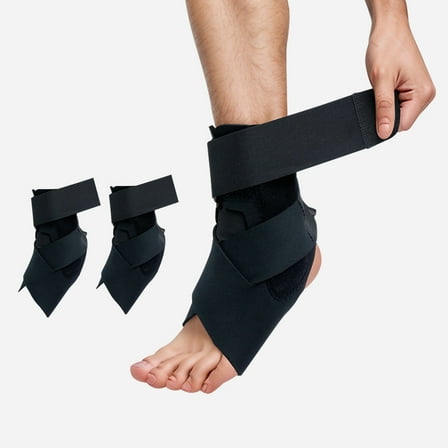 2 Pack Ankle Brace Compression Support Adjustable Stabilizer for Sports Recovery One Size